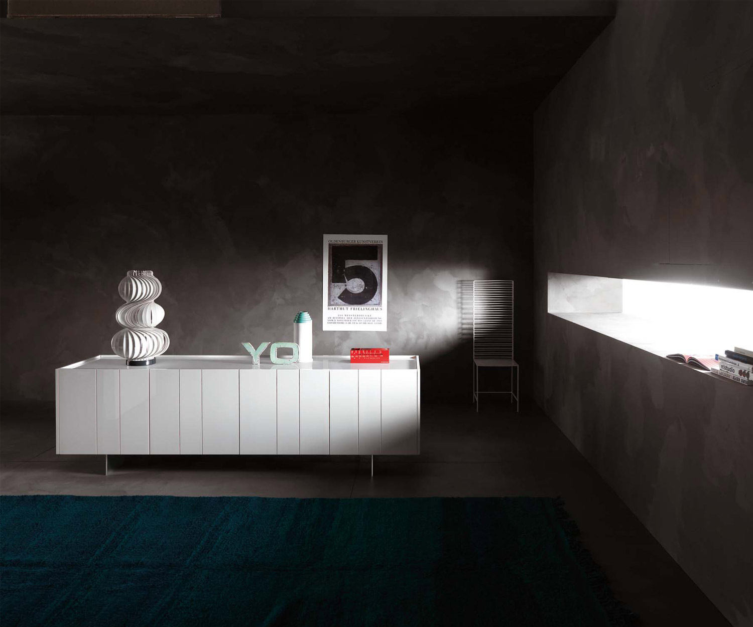 Hochwertiges Novamobili Sideboard Stripe 4 Türen Hochwertiges Novamobili Sideboard Stripe 4 Türen