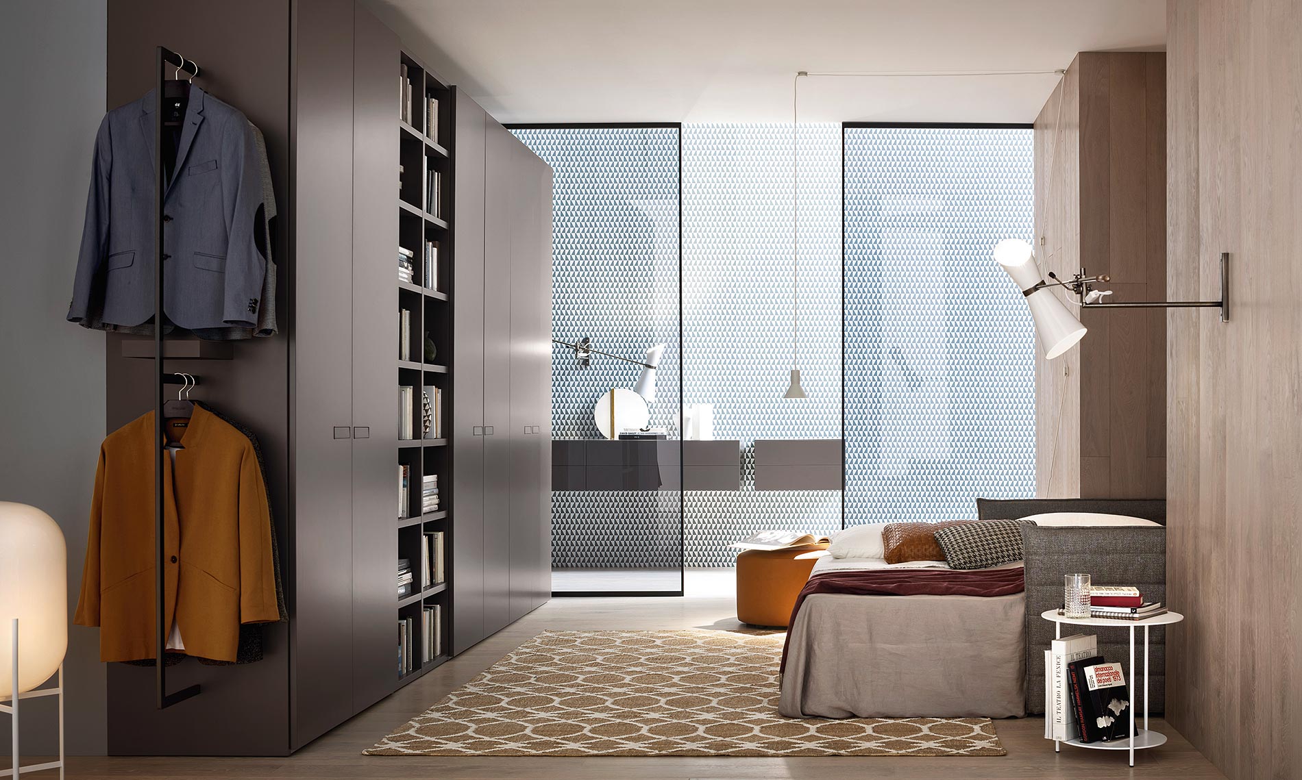 Kleiderschrank mit Garderobe