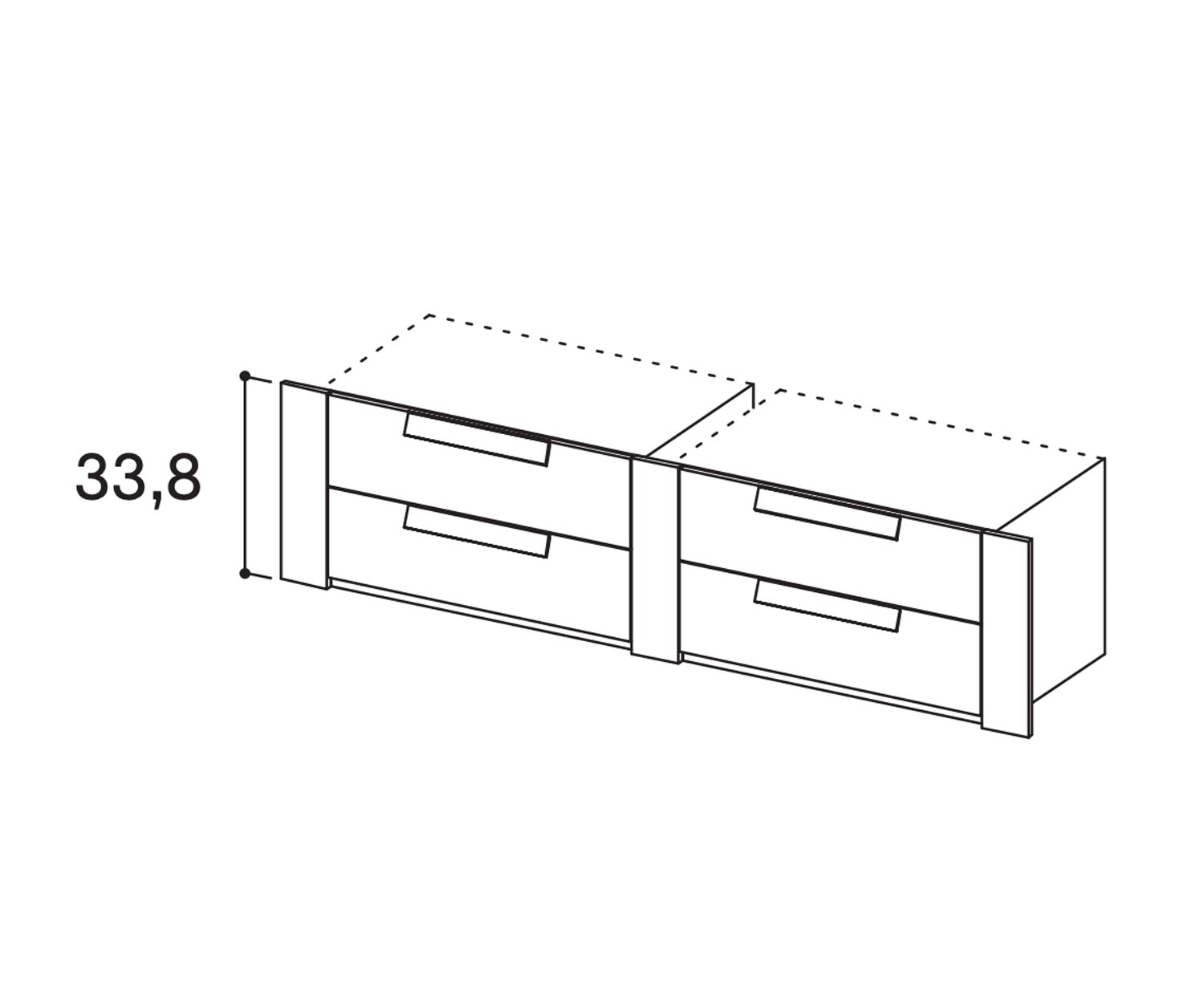 Novamobili Kleiderschrank Zubehör Armadi 2er Doppelschubladen Novamobili Kleiderschrank Zubehör Armadi 2er Doppelschubladen