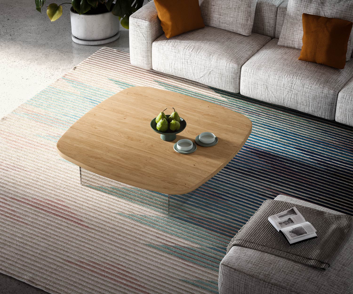 Design Couchtisch Glas Beine Holz Tischplatte Design Couchtisch Glas Beine Holz Tischplatte