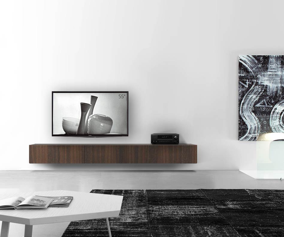 Livitalia Holz Design Lowboard Konfigurator Wand 270 cm 32 cm 46 cm Eiche braun Livitalia Holz Design Lowboard Konfigurator Wand 270 cm 32 cm 46 cm Eiche braun
