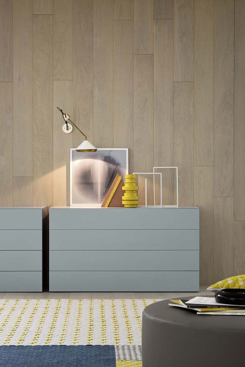 Minimalistiche Design Kommode ohne Griffe