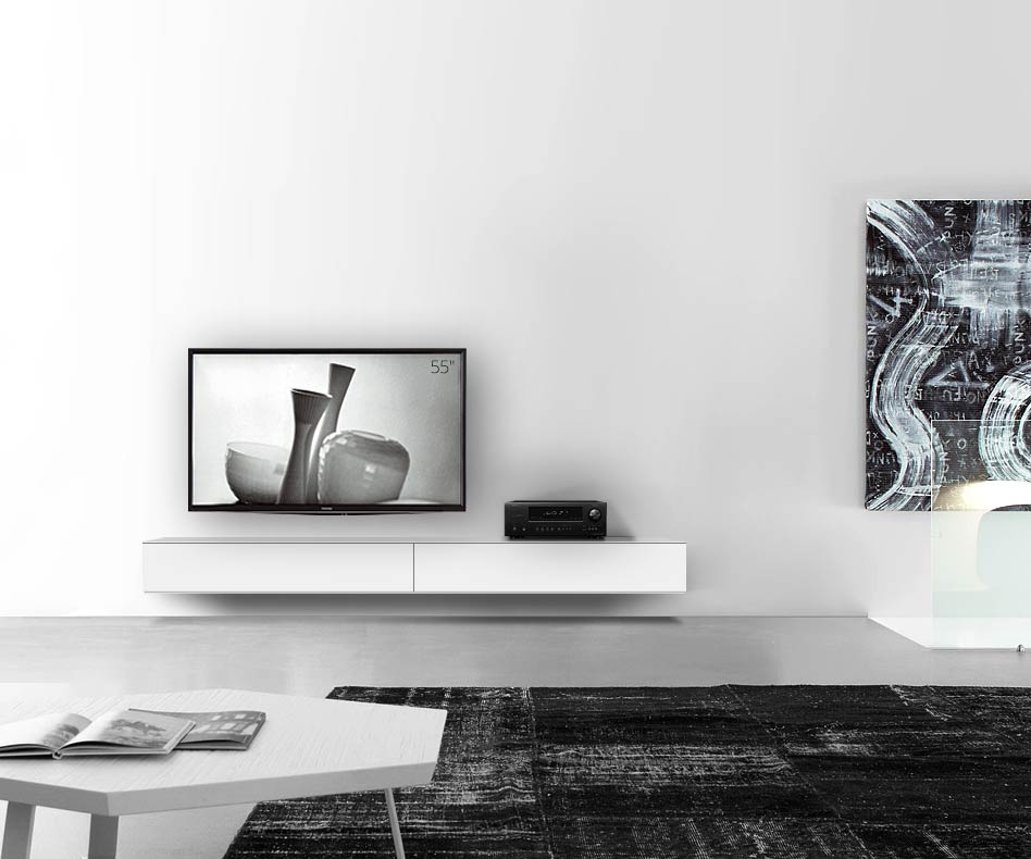 /Design Lowboard Wand B240 H25 5 matt weiss /Design Lowboard Wand B240 H25 5 matt weiss