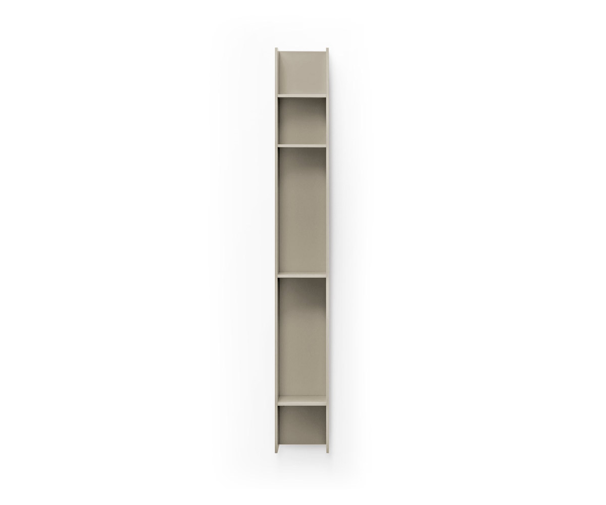 ovamobili Wand Bücherregal Butterfly vertikal matt sand