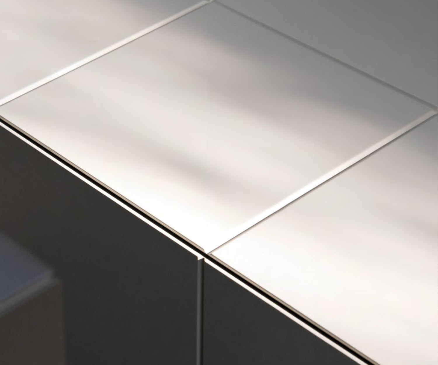 Hochwertiges al2 Designer Sideboard MOS I KO 003 A Detail der Kachel Optik Hochwertiges al2 Designer Sideboard MOS I KO 003 A Detail der Kachel Optik