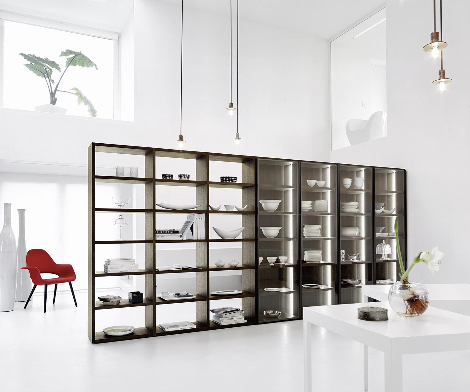 Hochwertiges Design Bücherregal C91 Glastüren Raumteiler  Hochwertiges Design Bücherregal C91 Glastüren Raumteiler
