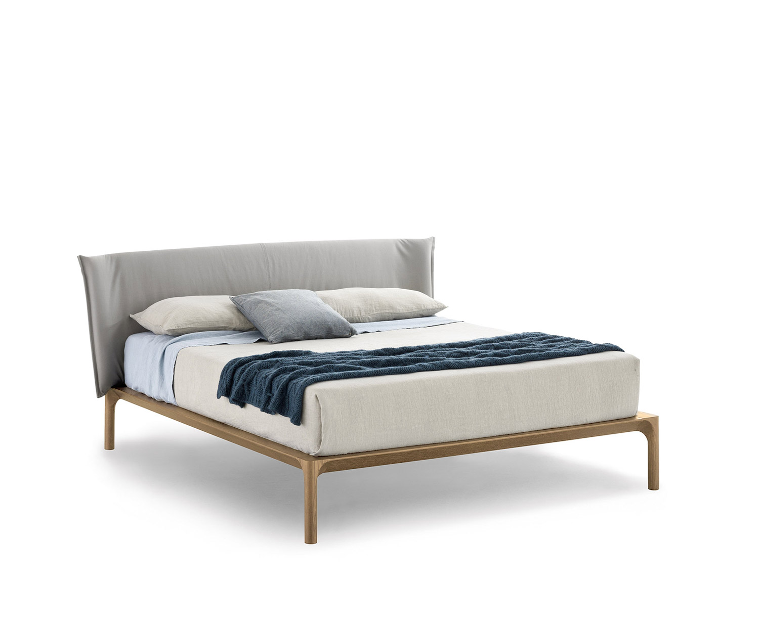 Novamobili Design Holzbett Bett Park Eiche hell Novamobili Design Holzbett Bett Park Eiche hell