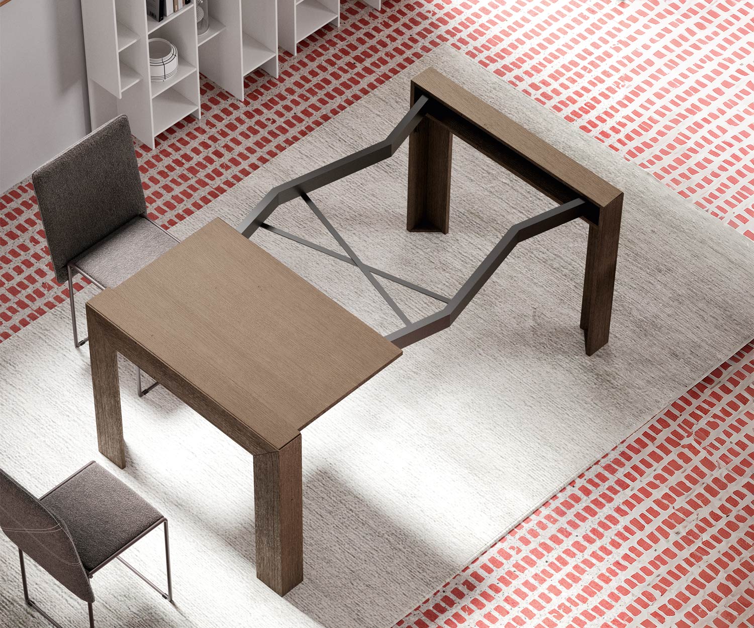 Kleine Mini Konsole Minux T029 weiss holz Kleine Mini Konsole Minux T029 weiss holz