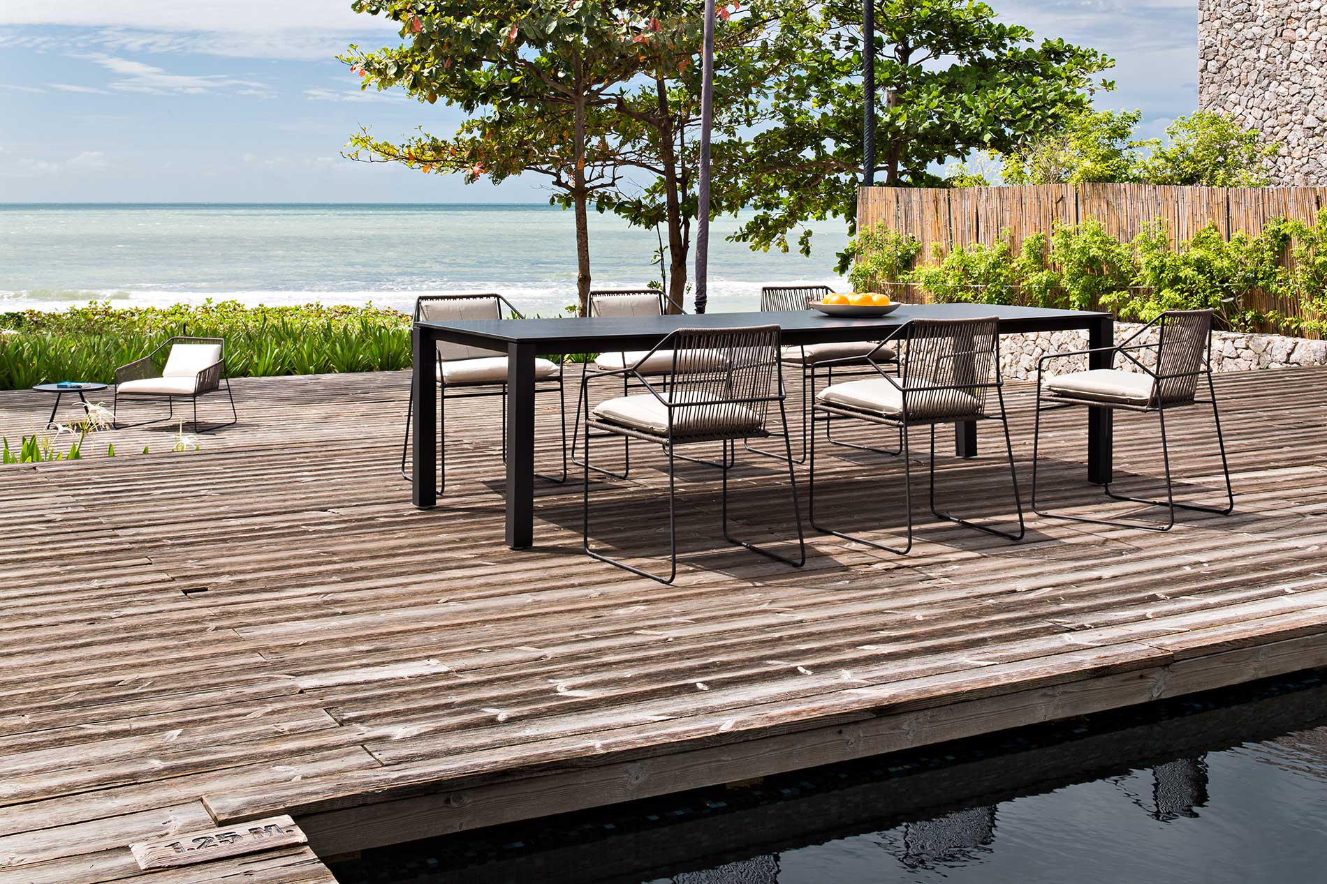 Edelstahl Seil Outdoor Terrassenmöbel