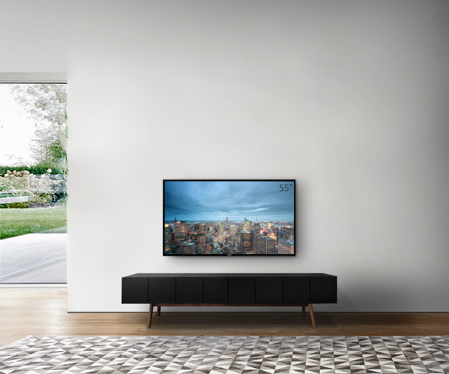 al2 MOS I KO 005 B Breite 200 cm Korpus Schwarz Beine Walnuss al2 MOS I KO 005 B Breite 200 cm Korpus Schwarz Beine Walnuss