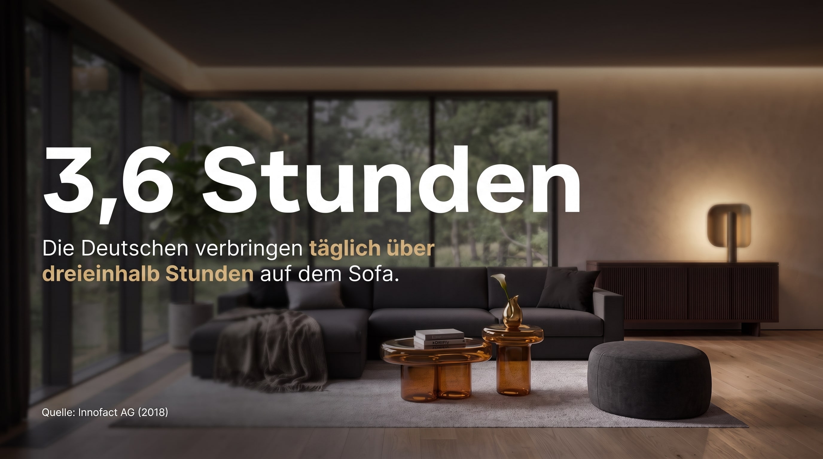 3,6 Stunden &ndash; Die Deutschen verbringen t&auml;glich &uuml;ber dreieinhalb Stunden auf dem Sofa.