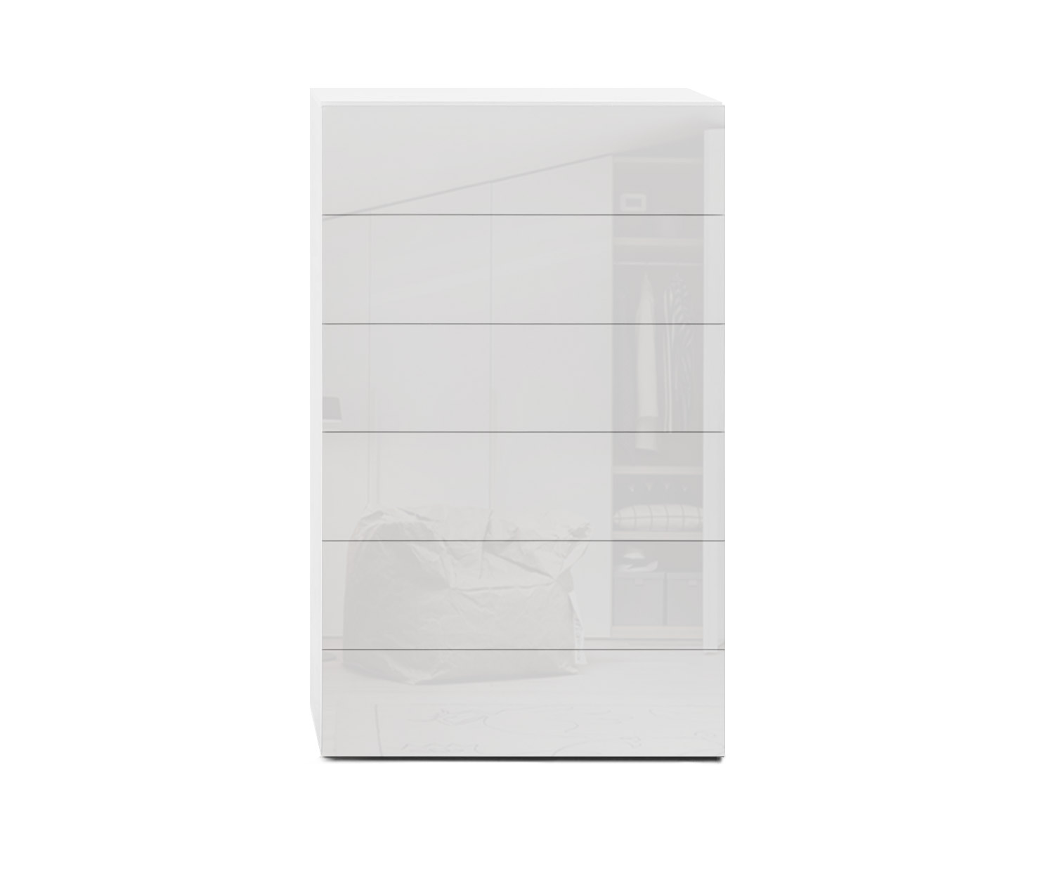 Novamobili Kommode Easy 6er B64 weiß400 Novamobili Kommode Easy 6er B64 weiß400