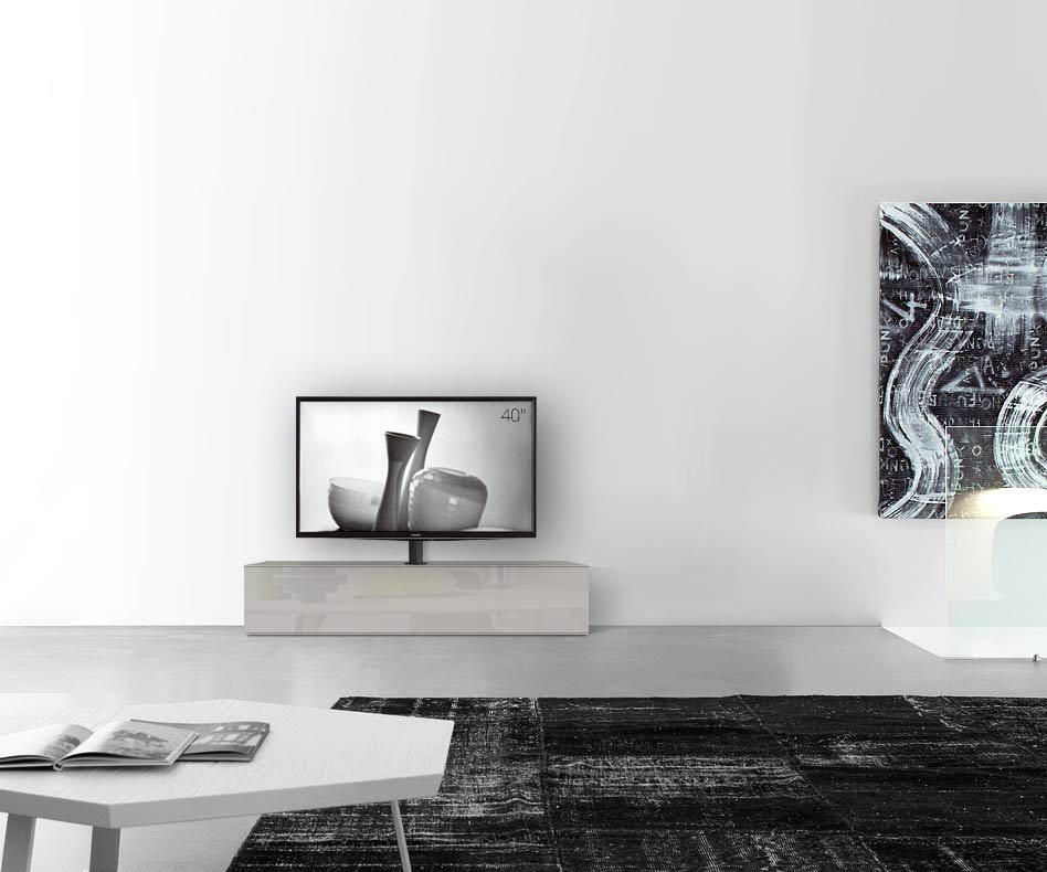 Design Lowboard Konfigurator mit TV Halterung Boden Breite 150 33,5 45 mitte glanz hellgrau Design Lowboard Konfigurator mit TV Halterung Boden Breite 150 33,5 45 mitte glanz hellgrau