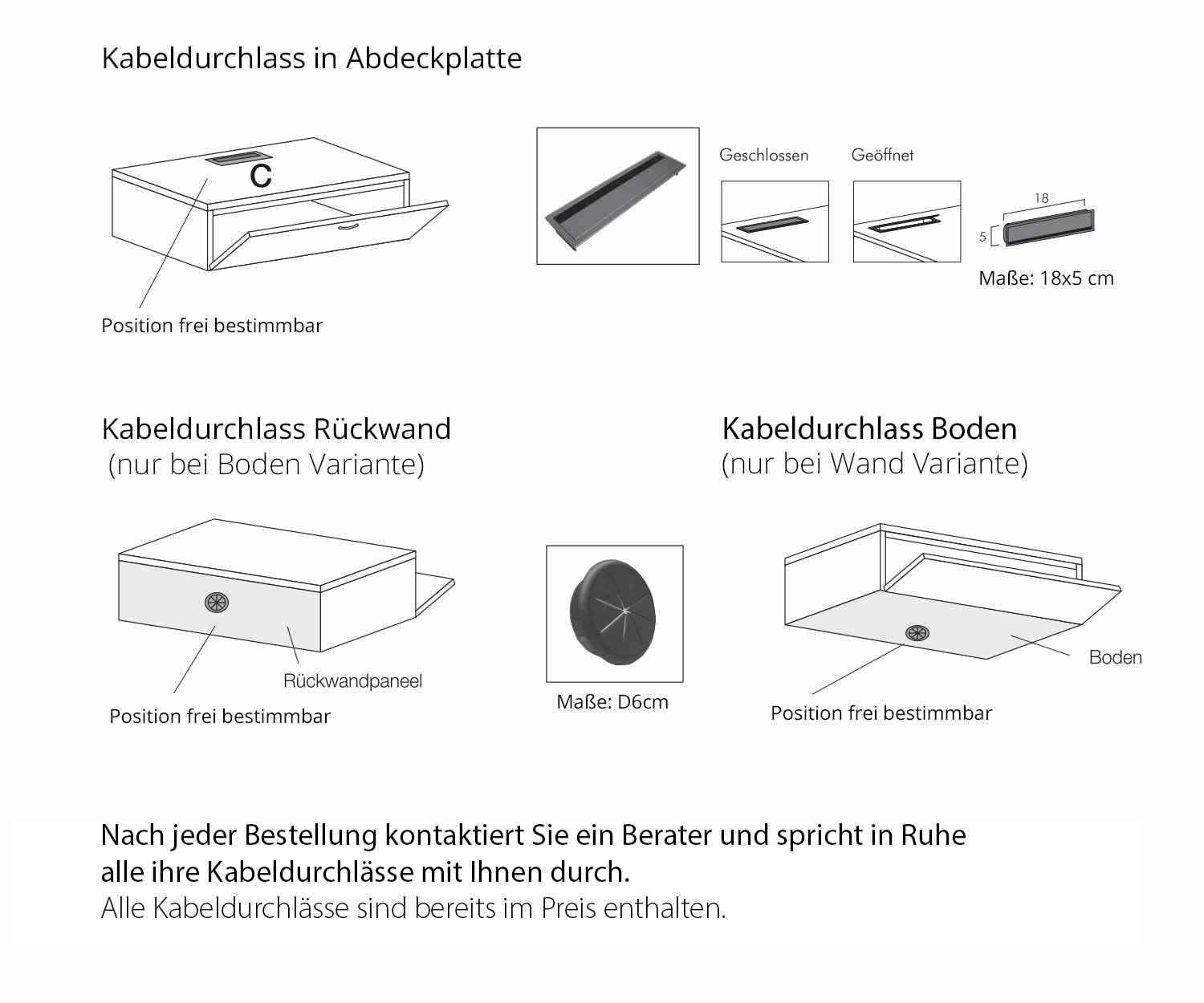 Livitalia Box Design Design Lowboard Kabelkanal in verschiedenen Positionen angeordnet Livitalia Box Design Design Lowboard Kabelkanal in verschiedenen Positionen angeordnet