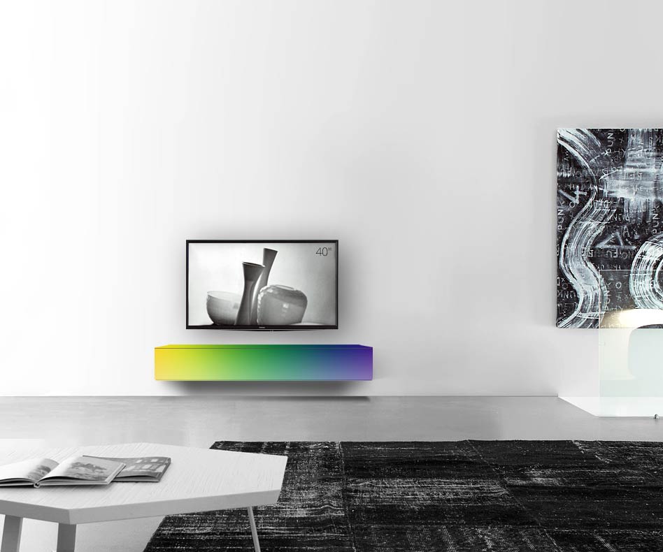 /Design Lowboard Wand B150 H25 5 matt RAL /Design Lowboard Wand B150 H25 5 matt RAL