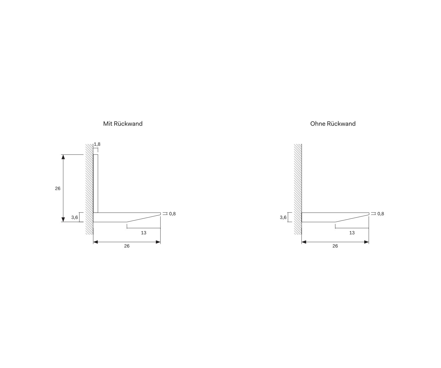 Novamobili Wandregal Horizon Maße Novamobili Wandregal Horizon Maße