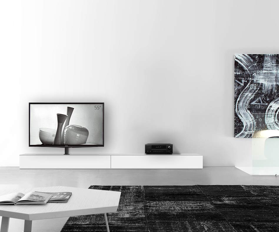 Design Lowboard Konfigurator mit TV Halterung Boden Breite 300 25,5 54,6 links matt weiss Design Lowboard Konfigurator mit TV Halterung Boden Breite 300 25,5 54,6 links matt weiss