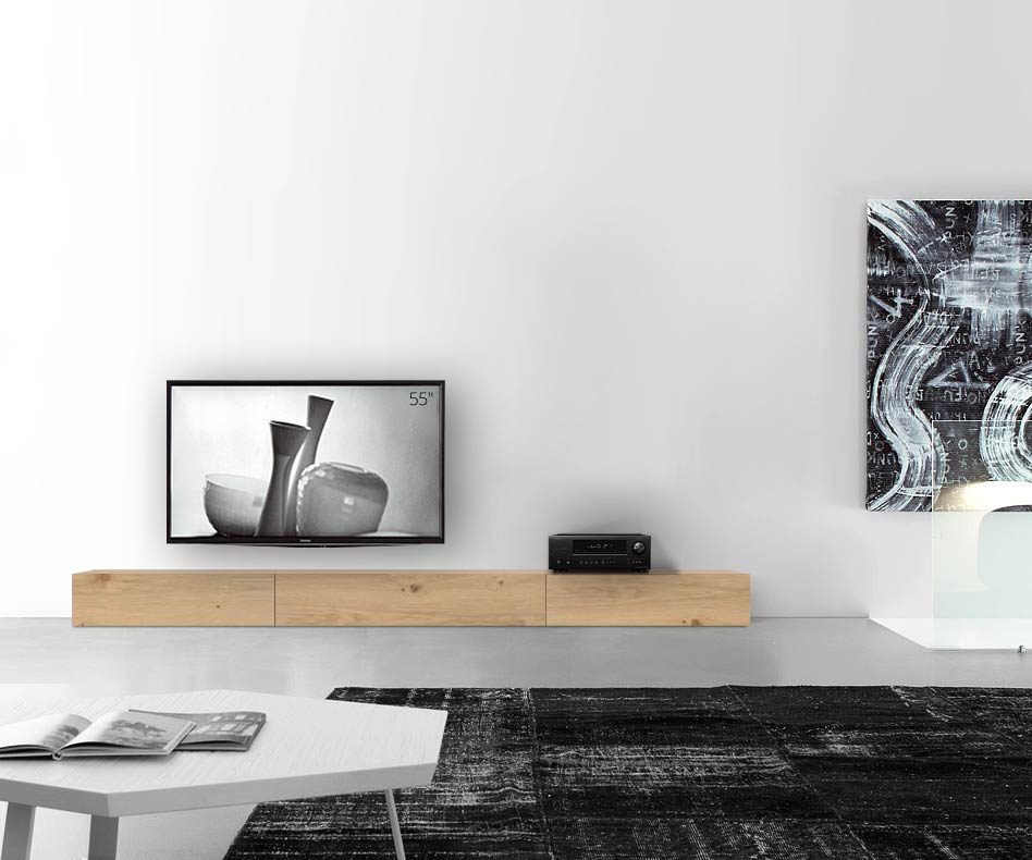 Livitalia Holz Design Lowboard Konfigurator Boden 300 cm 24 cm 46 cm Eiche hell Livitalia Holz Design Lowboard Konfigurator Boden 300 cm 24 cm 46 cm Eiche hell