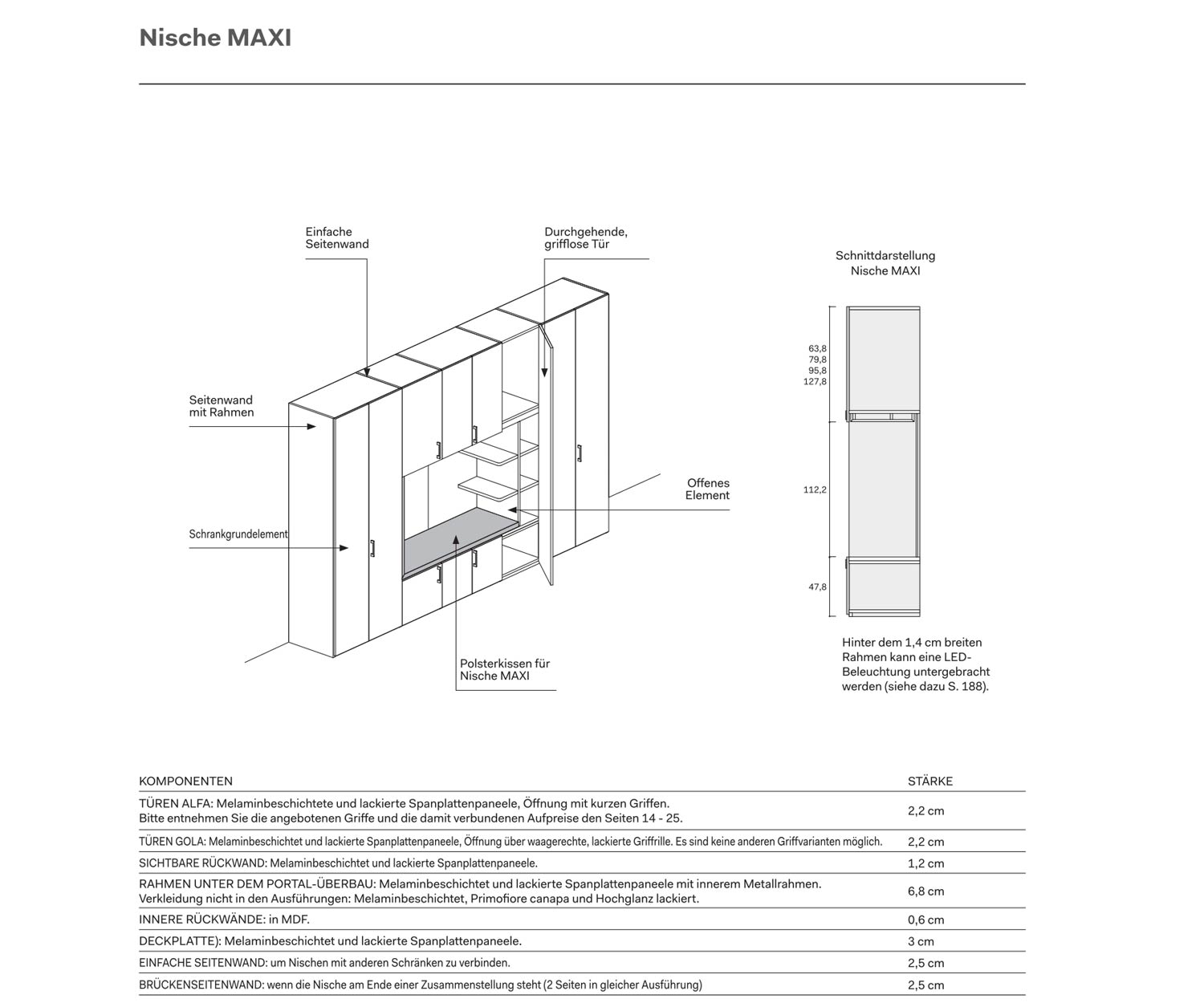 Noavamobili Designer Kleiderschrank Gola mit Sitzbank Infos Größenangaben Noavamobili Designer Kleiderschrank Gola mit Sitzbank Infos Größenangaben