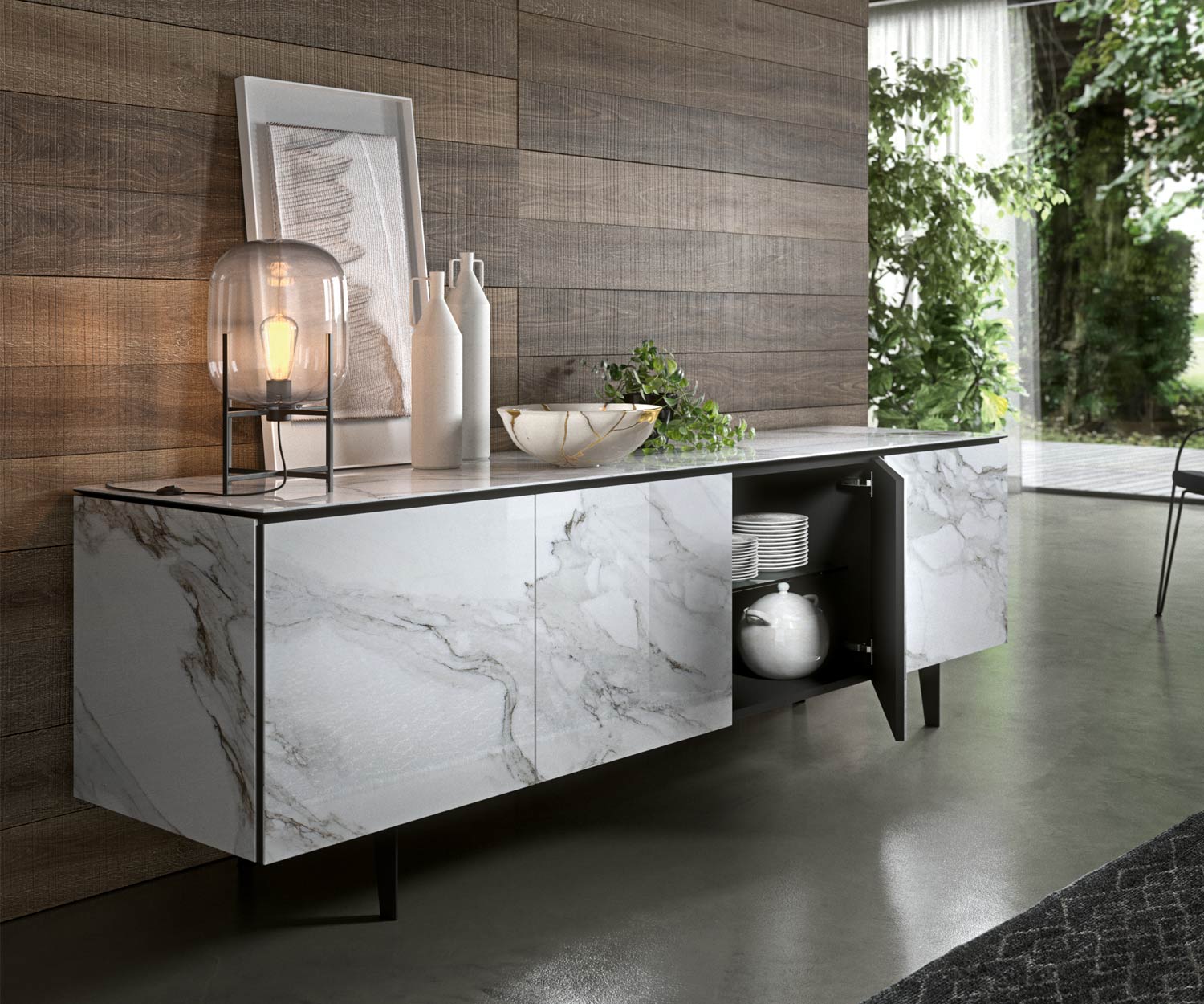 Hochwertiges Design Sideboard auf fuessen 210 cm Hochwertiges Design Sideboard auf fuessen 210 cm