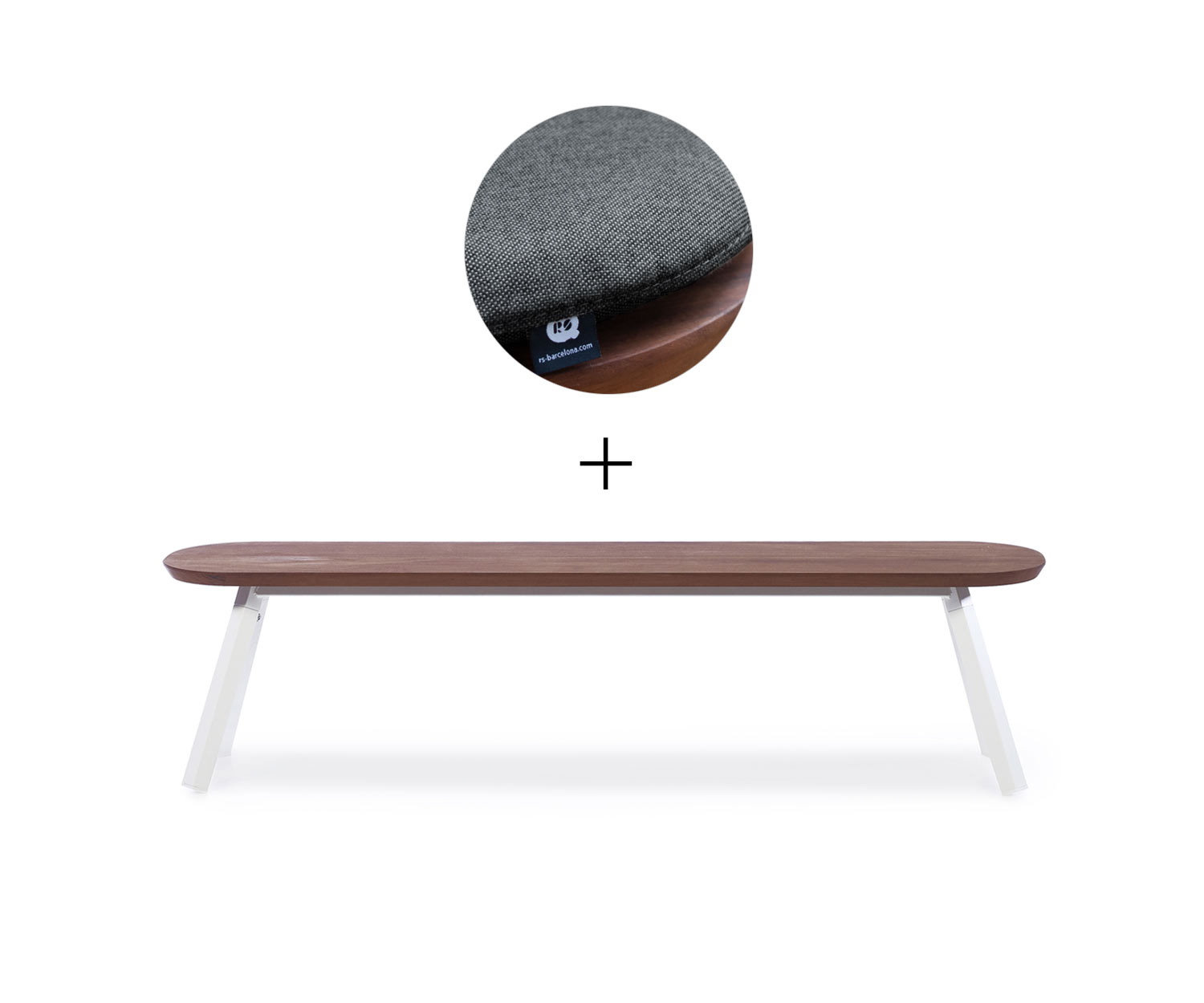 RS Barcelona Ping Pong Bank Weiss 2x B180 cm Schwarz Outdoor RS Barcelona Ping Pong Bank Weiss 2x B180 cm Schwarz Outdoor