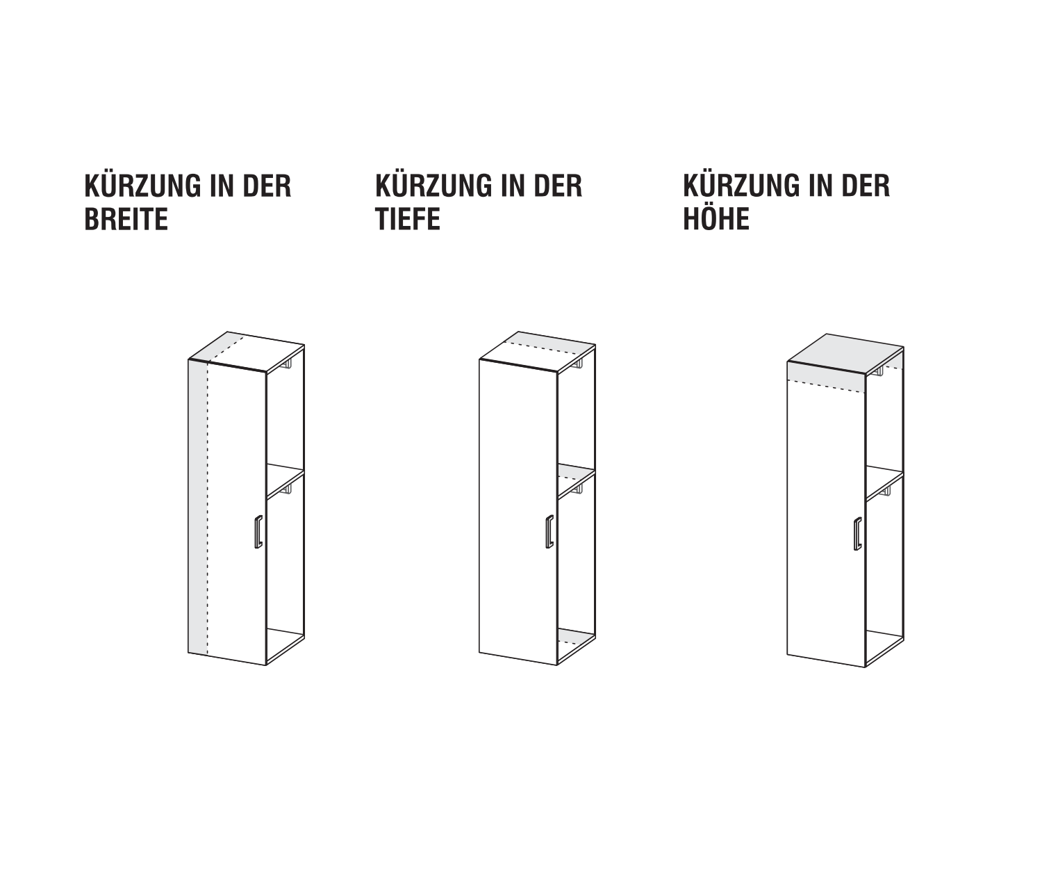 Kleiderschrank nach Maß   Kürzung in der Tiefe Breite und Höhe Kleiderschrank nach Maß   Kürzung in der Tiefe Breite und Höhe