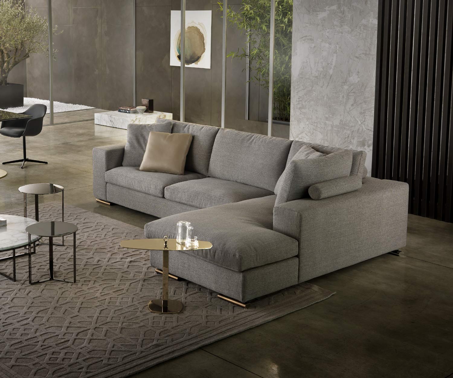 Exklusives Designer Ecksofa JAck von Marelli mit Chaiselongue Exklusives Designer Ecksofa JAck von Marelli mit Chaiselongue