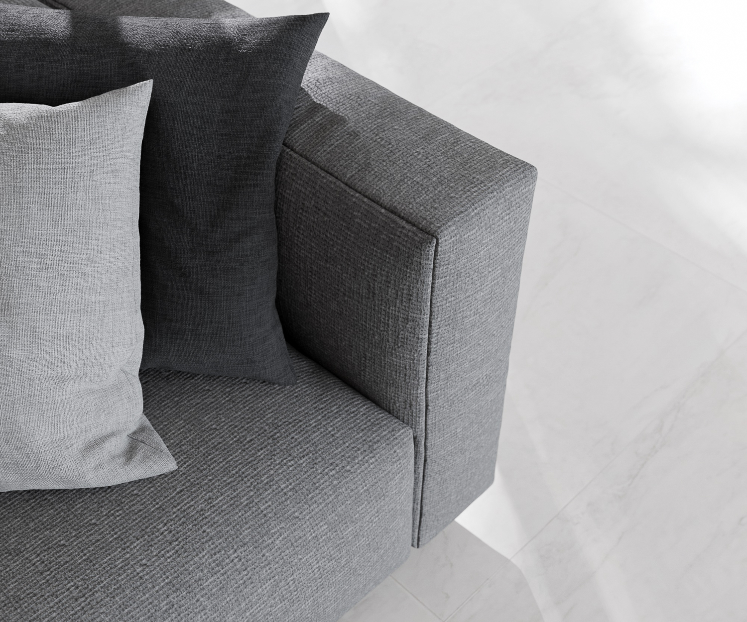Sofa Match Ecke Tundra 10 Mittelgrau