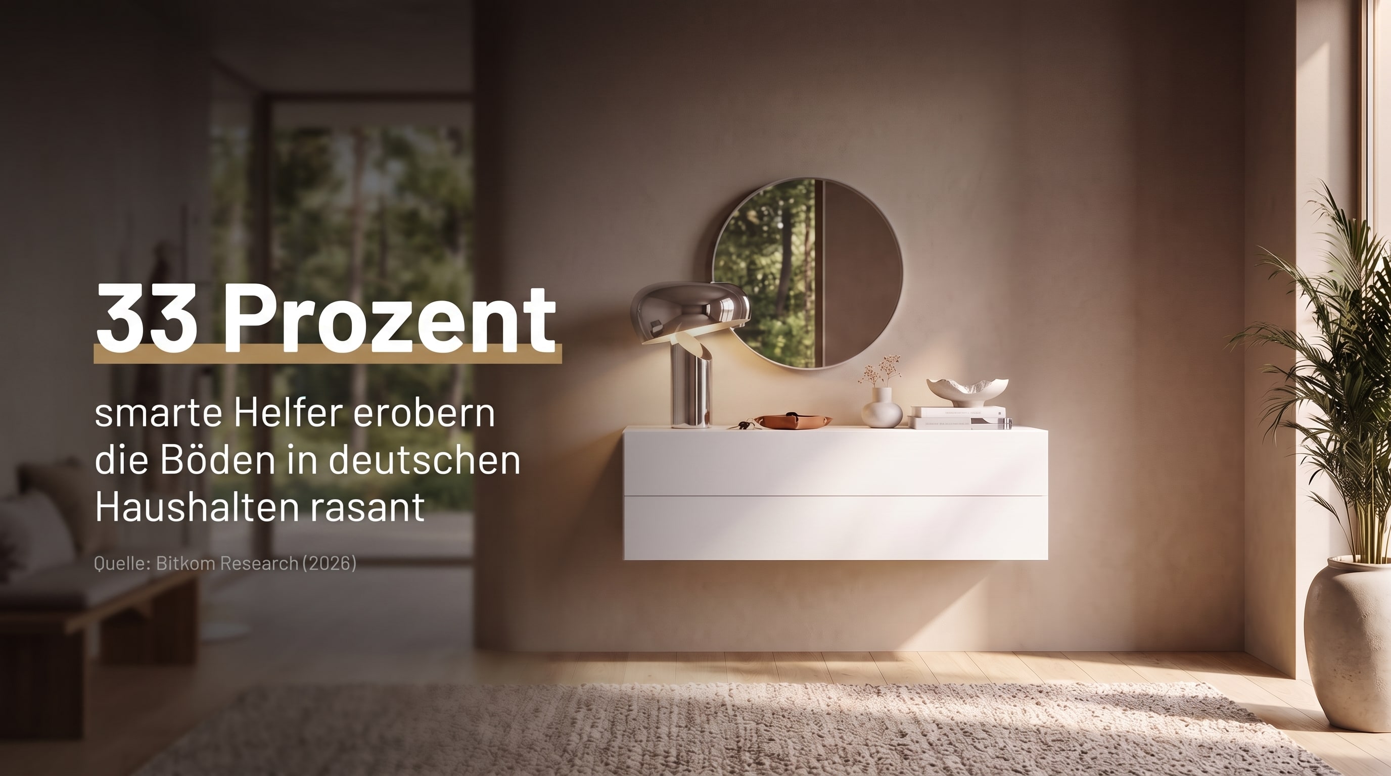 33 Prozent &ndash; smarte Helfer erobern die B&ouml;den in deutschen Haushalten rasant