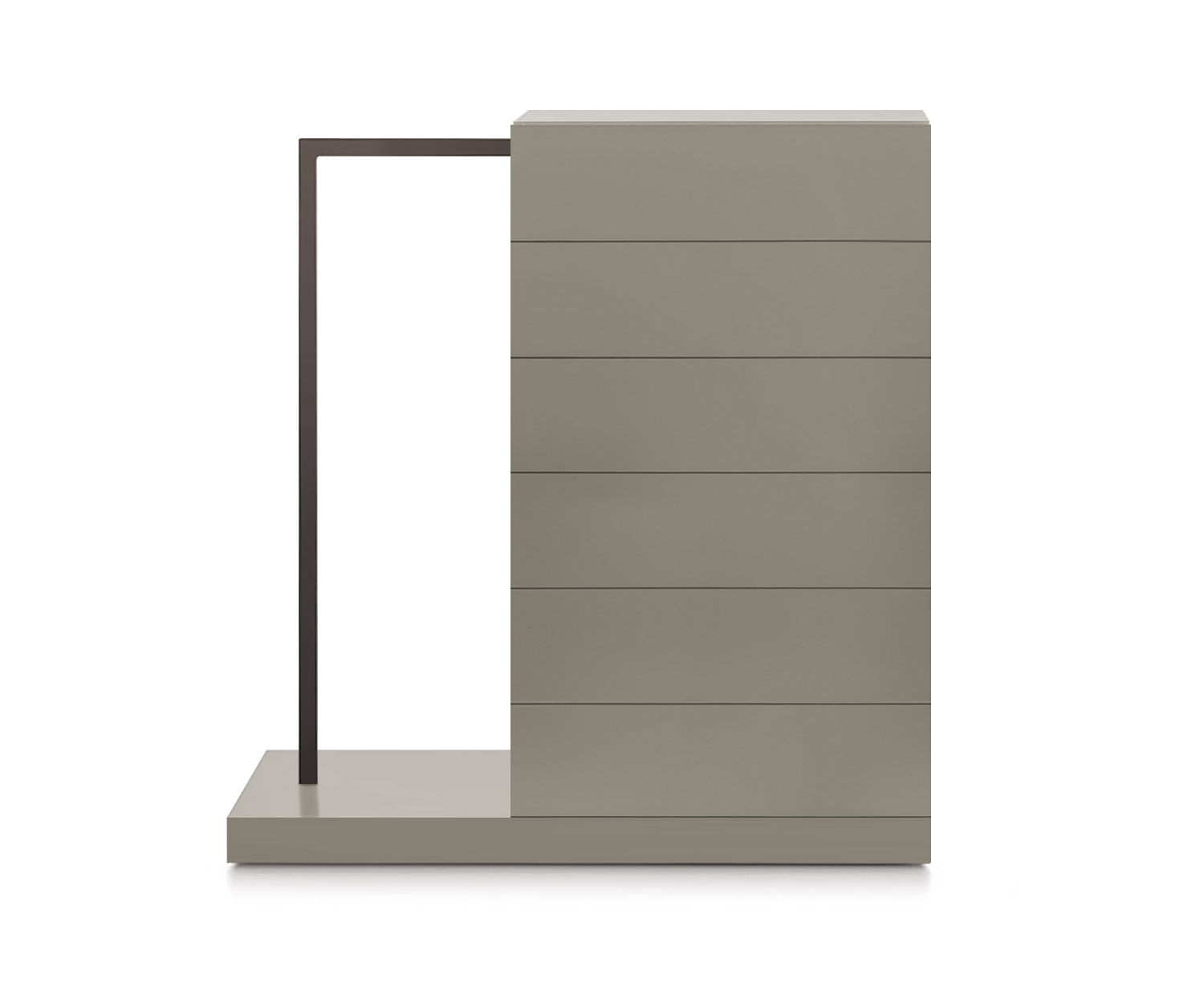 Novamobili Hochkommode Easy6 + Garderobe links B64cm matt sand333 Novamobili Hochkommode Easy6 + Garderobe links B64cm matt sand333