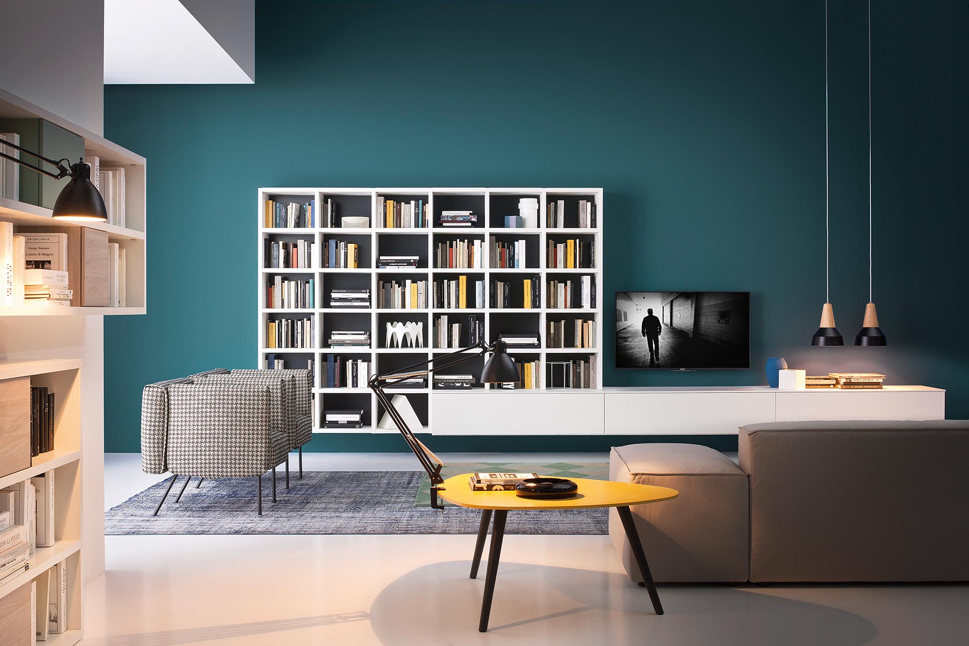 Hängendes Design Bücherregal