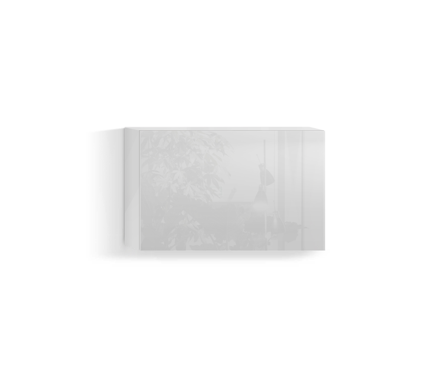 Design Wohnzimmer Hängeschrank Horizontal H42 B60 oben weiss400 Design Wohnzimmer Hängeschrank Horizontal H42 B60 oben weiss400