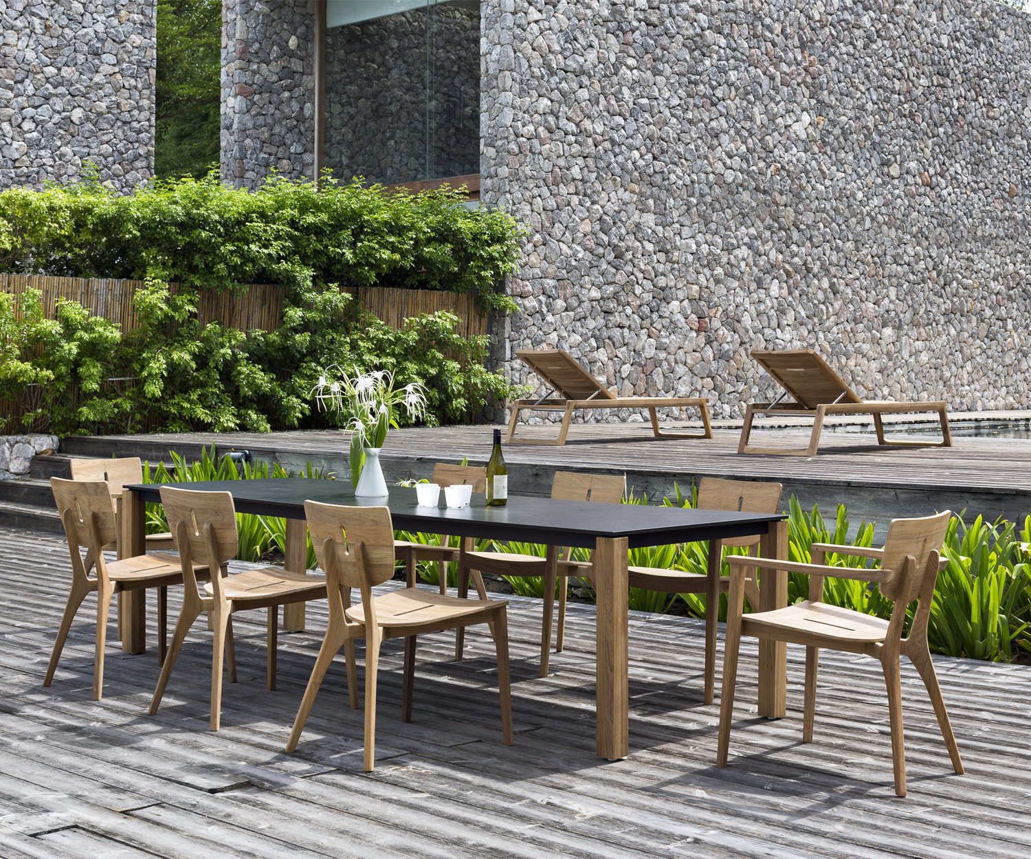 Hochwertiger Oasiq Machar Design Gartentisch Teak Hochwertiger Oasiq Machar Design Gartentisch Teak