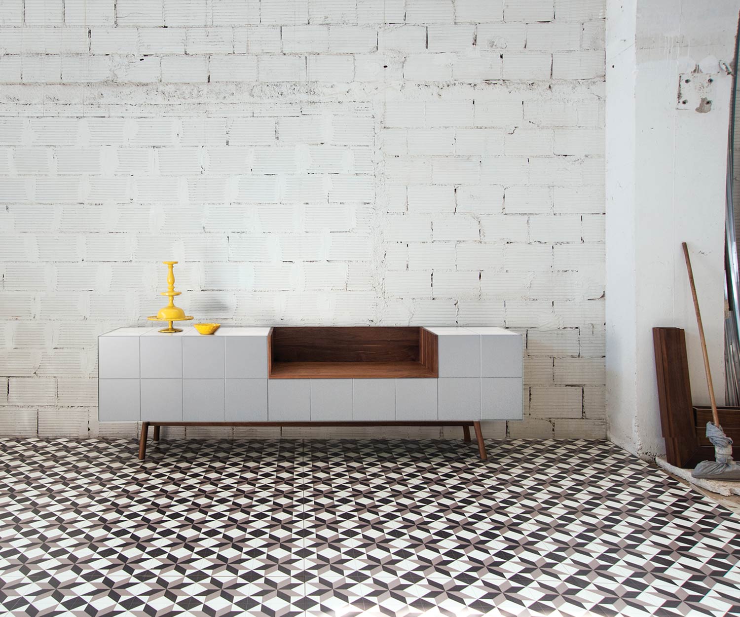 Weißes MOS I KO 003 Designer Sideboard von al2 im Esszimmer Weißes MOS I KO 003 Designer Sideboard von al2 im Esszimmer