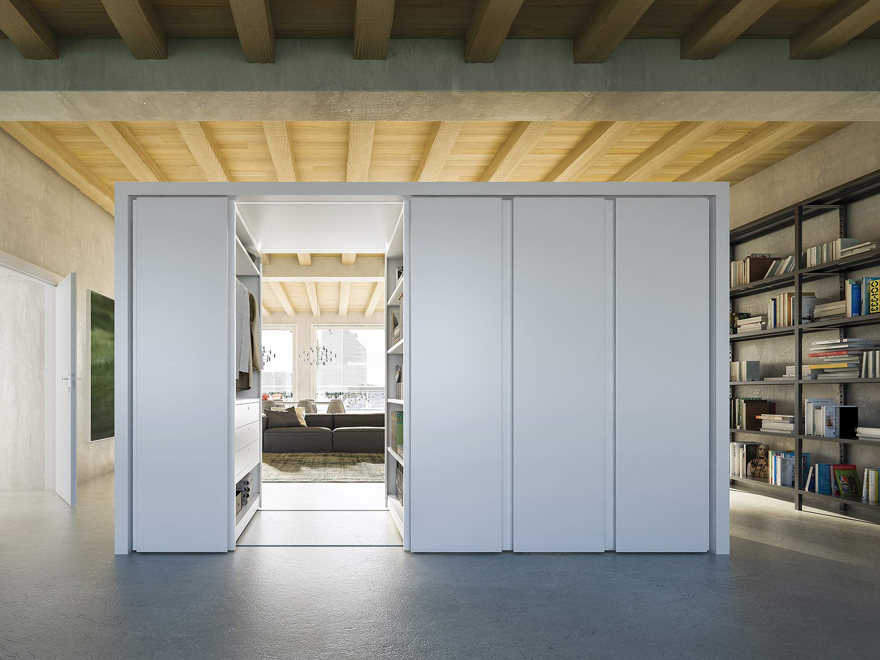 Mobiler begehbarer Kleiderschrank