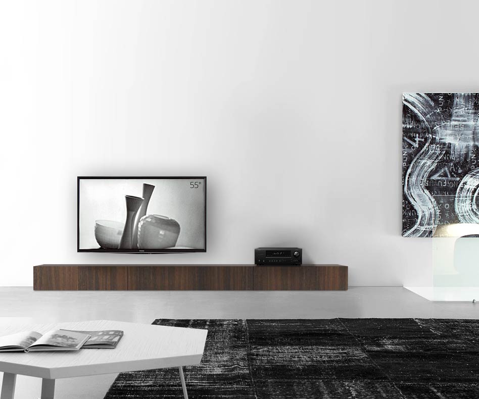 Livitalia Holz Design Lowboard Konfigurator Boden 300 cm 24 cm 46 cm Eiche braun Livitalia Holz Design Lowboard Konfigurator Boden 300 cm 24 cm 46 cm Eiche braun