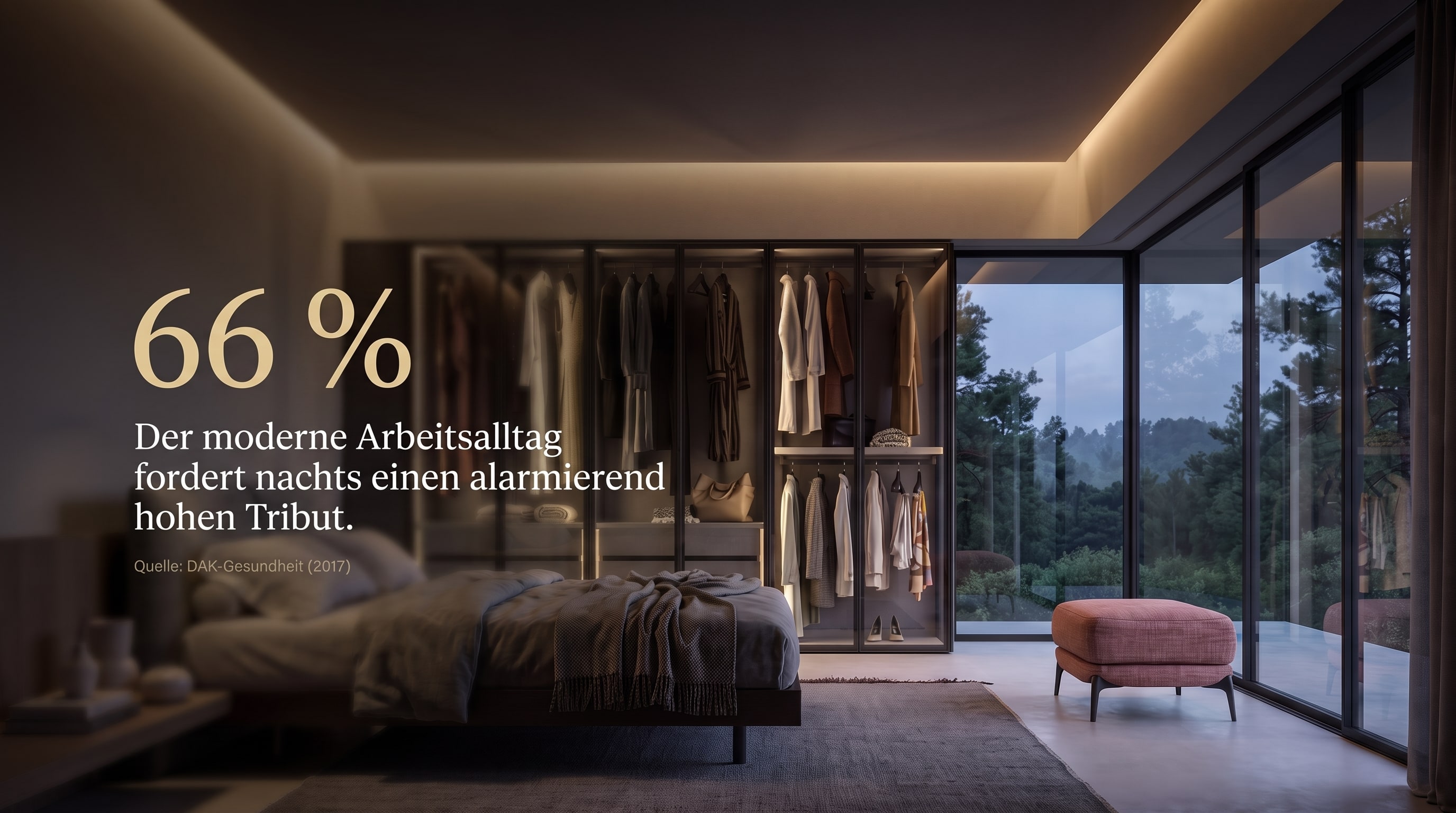 66 % – Der moderne Arbeitsalltag fordert nachts einen alarmierend hohen Tribut.