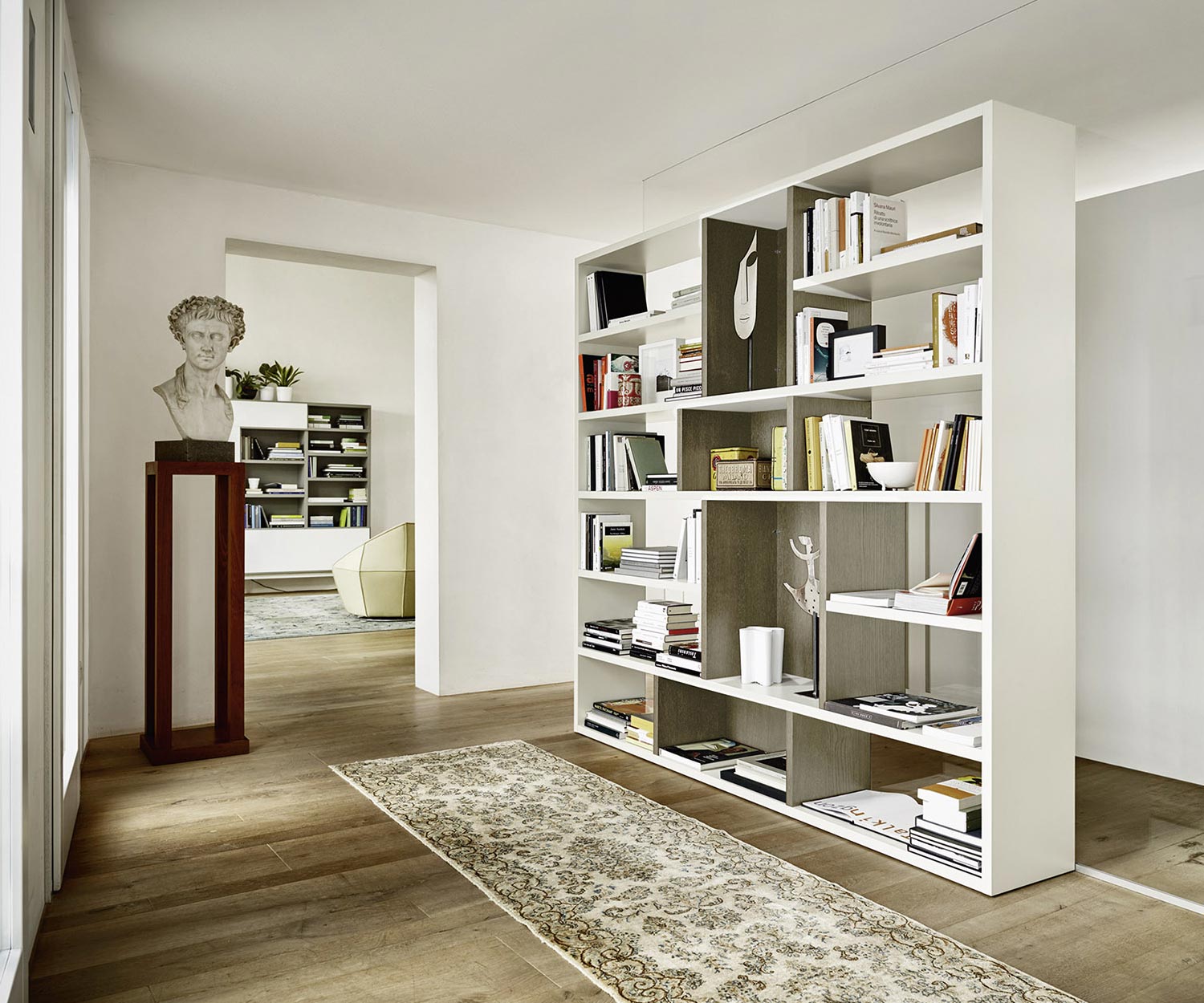 Hochwertiges Livitalia Design Raumteiler Bücherregal C87 Hochwertiges Livitalia Design Raumteiler Bücherregal C87