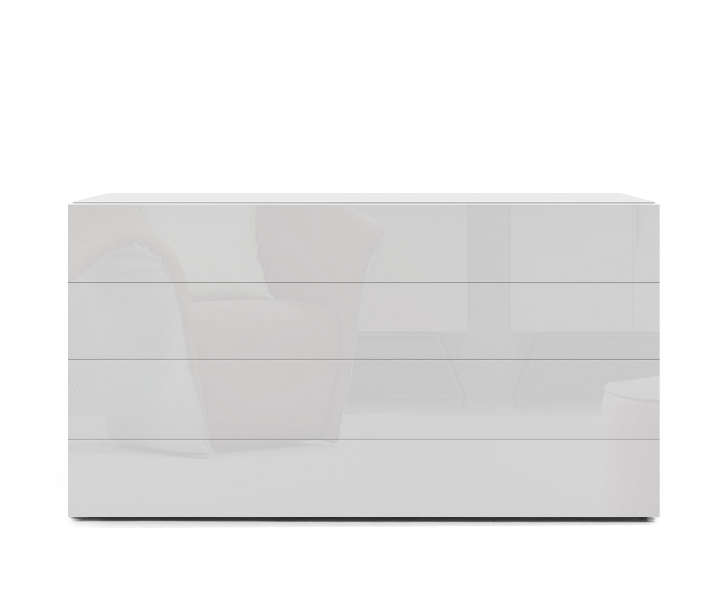 Novamobili Kommode Easy 4er B128 weiß400 Novamobili Kommode Easy 4er B128 weiß400