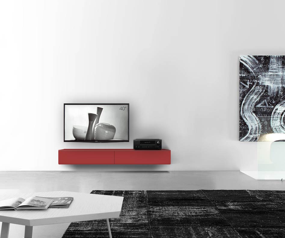 /Design Lowboard Wand B180 H25 5 matt rot