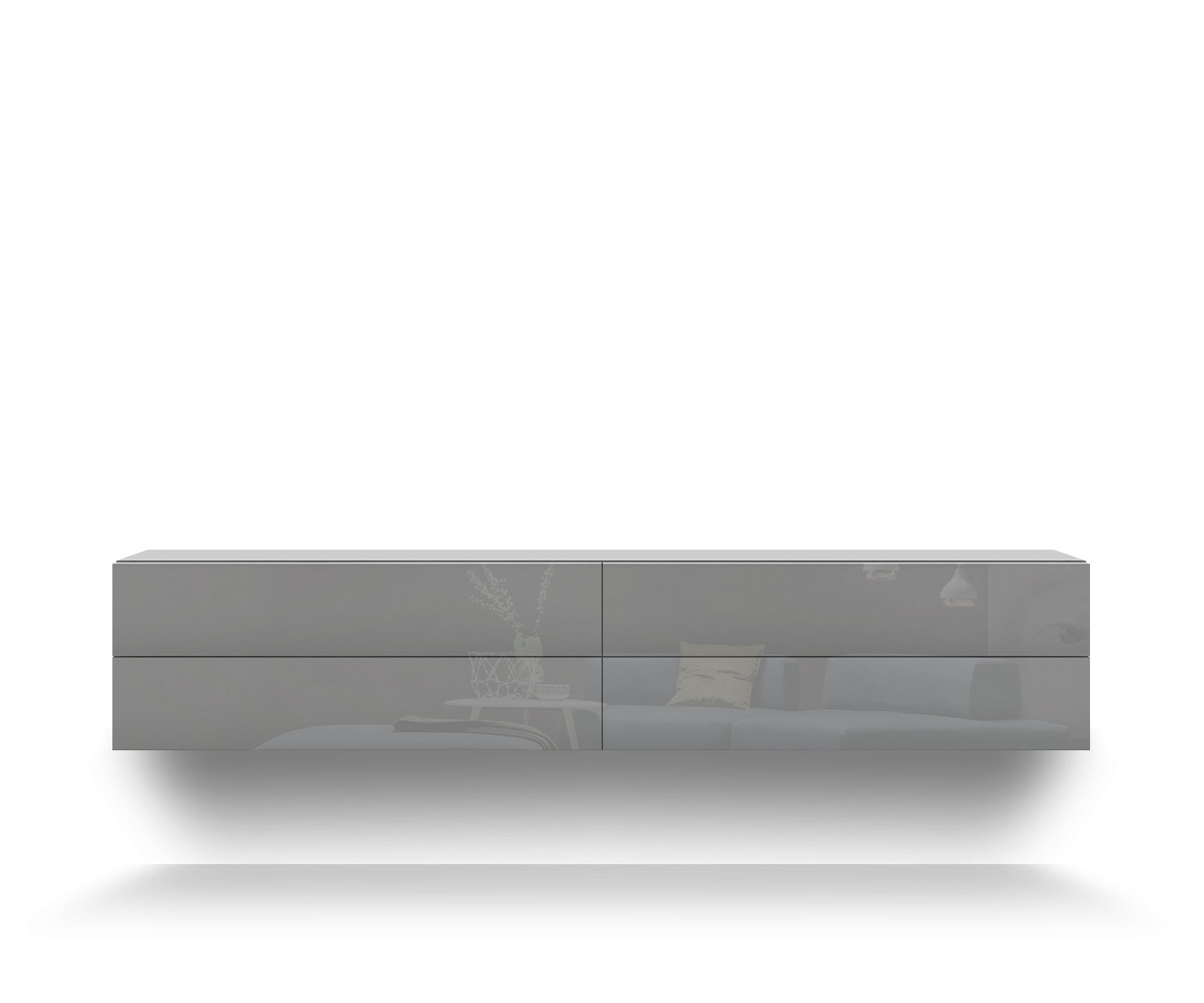 Novamobili Hängekommode Easy 4er B216 hellgrau430 Novamobili Hängekommode Easy 4er B216 hellgrau430