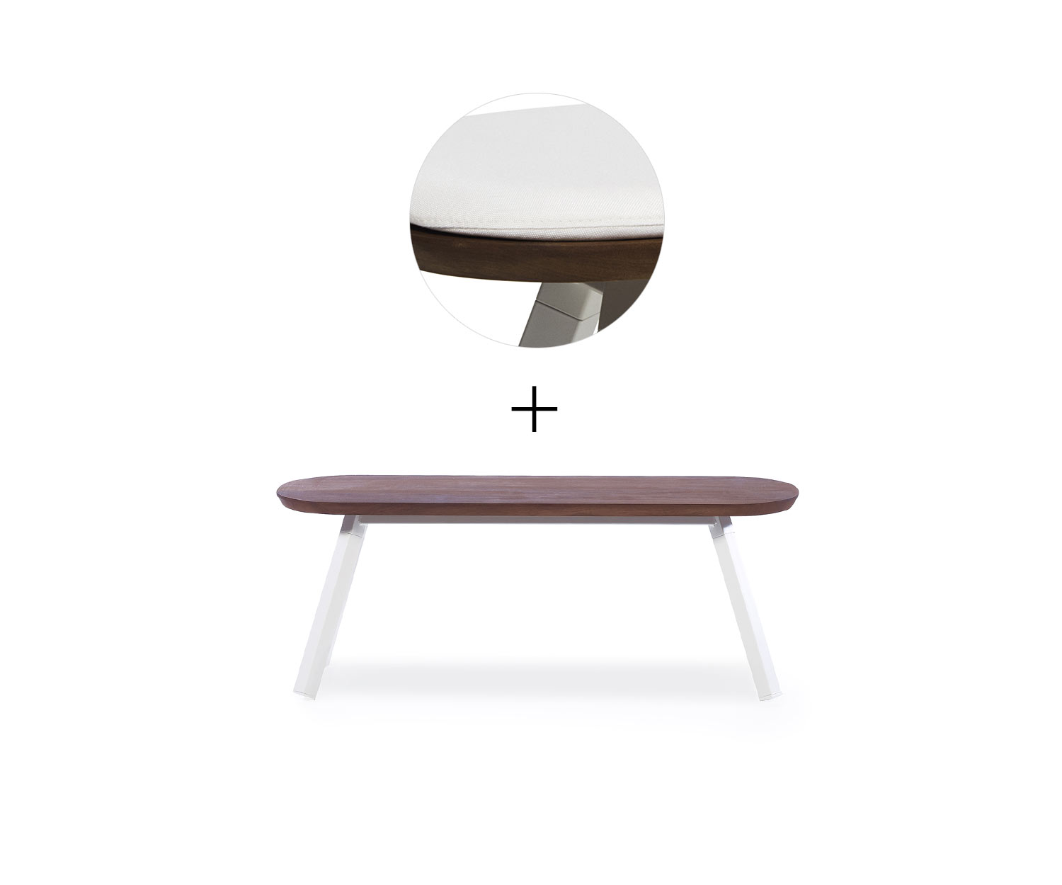 RS Barcelona Ping Pong Bank Weiss B120 cm Weiss Outdoor RS Barcelona Ping Pong Bank Weiss B120 cm Weiss Outdoor