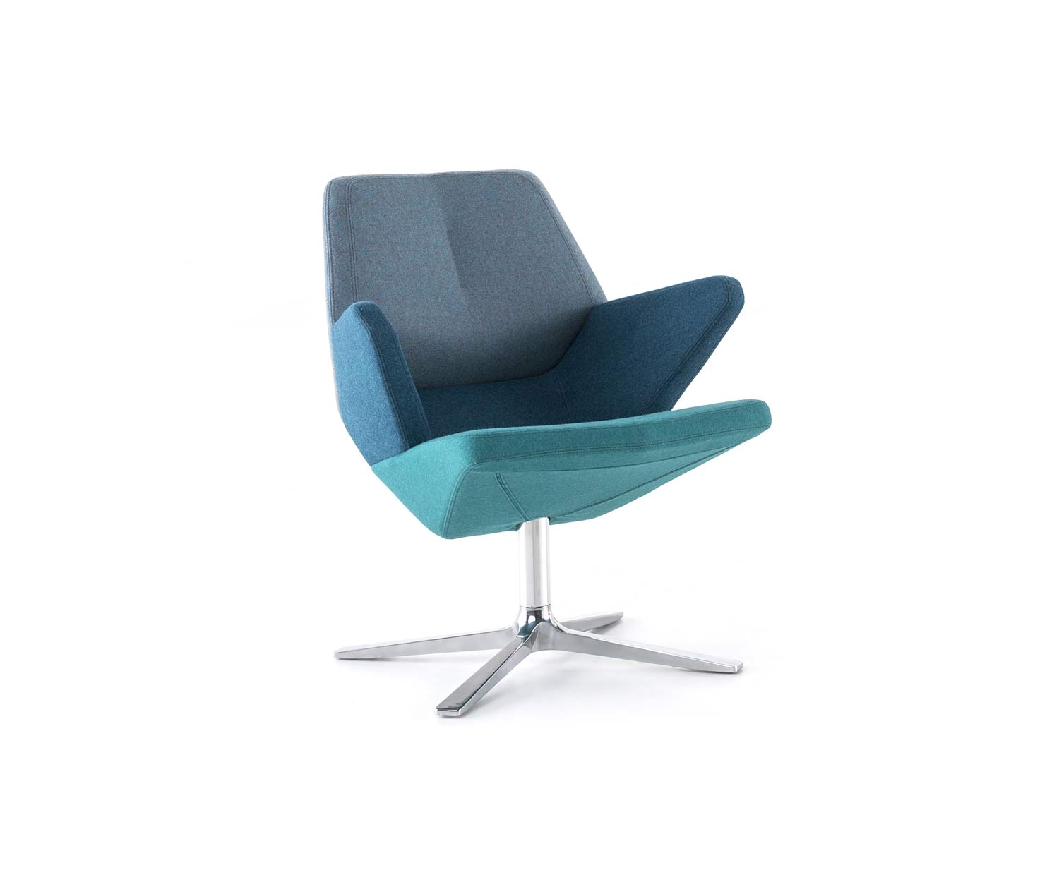 Prostoria Trifidae Designer Sessel in Blau Kombination