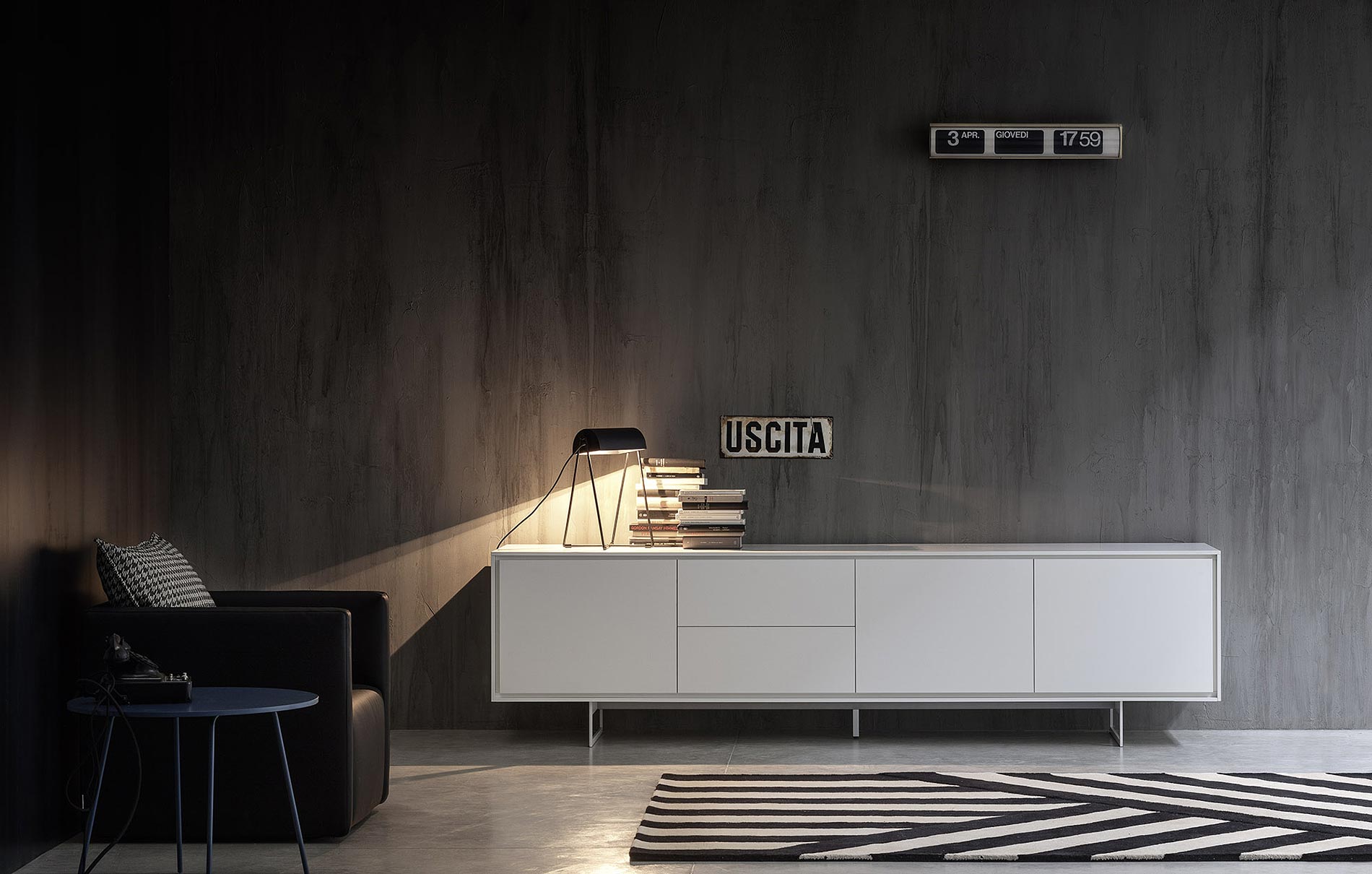 Weißes Sideboard aus Italien