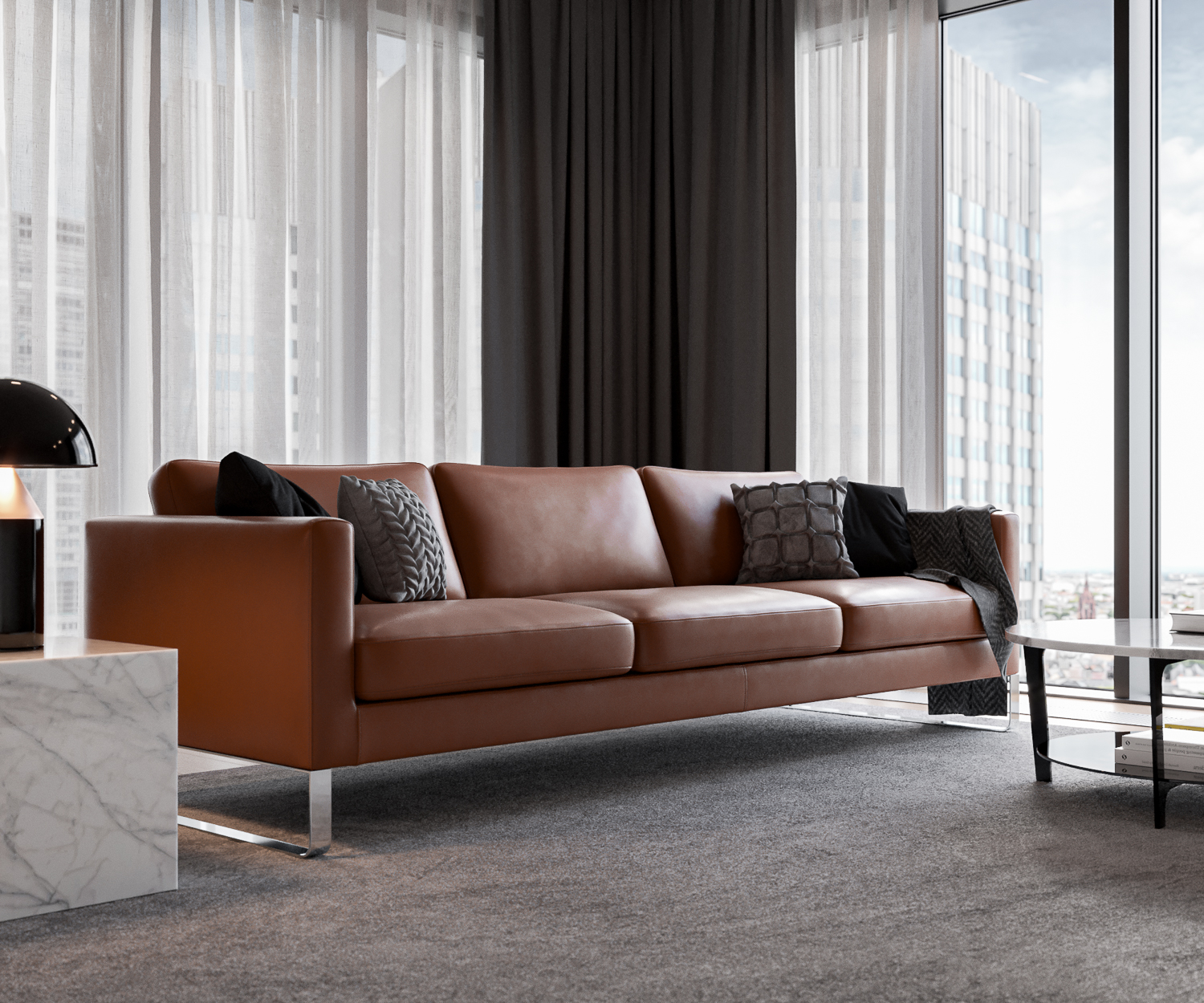 Elegance Emotionsbild seitlich Leder Cognac Elegance Emotionsbild seitlich Leder Cognac