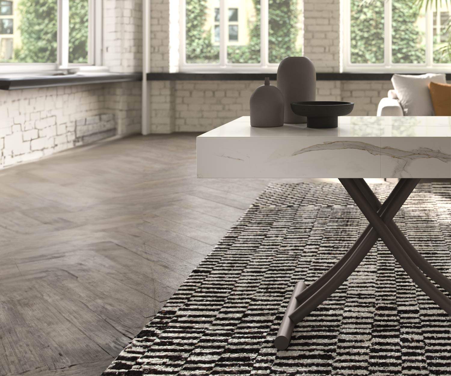 Hochwertiger moderner Marmorglas Couchtisch Hochwertiger moderner Marmorglas Couchtisch