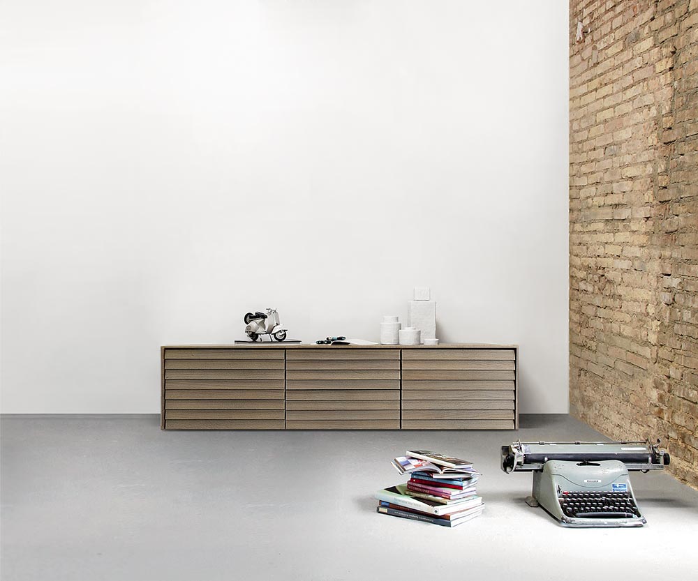 Punt Sussex Sideboard boden B177 Eiche Grau Siena Punt Sussex Sideboard boden B177 Eiche Grau Siena