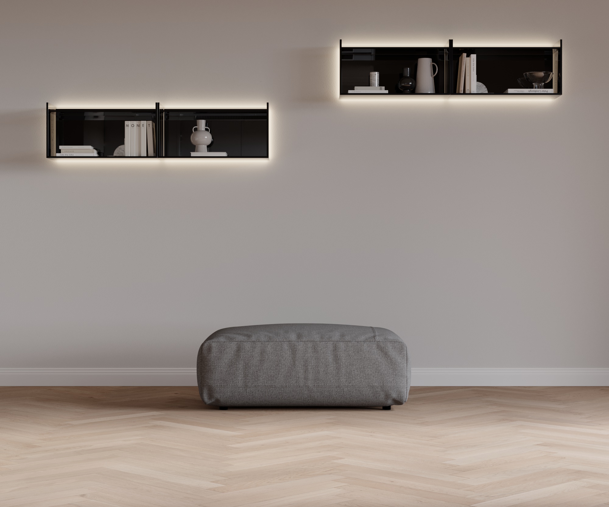 Cloud HockerAL203x83 Stoff Tundra 10 Mittelgrau Cloud HockerAL203x83 Stoff Tundra 10 Mittelgrau