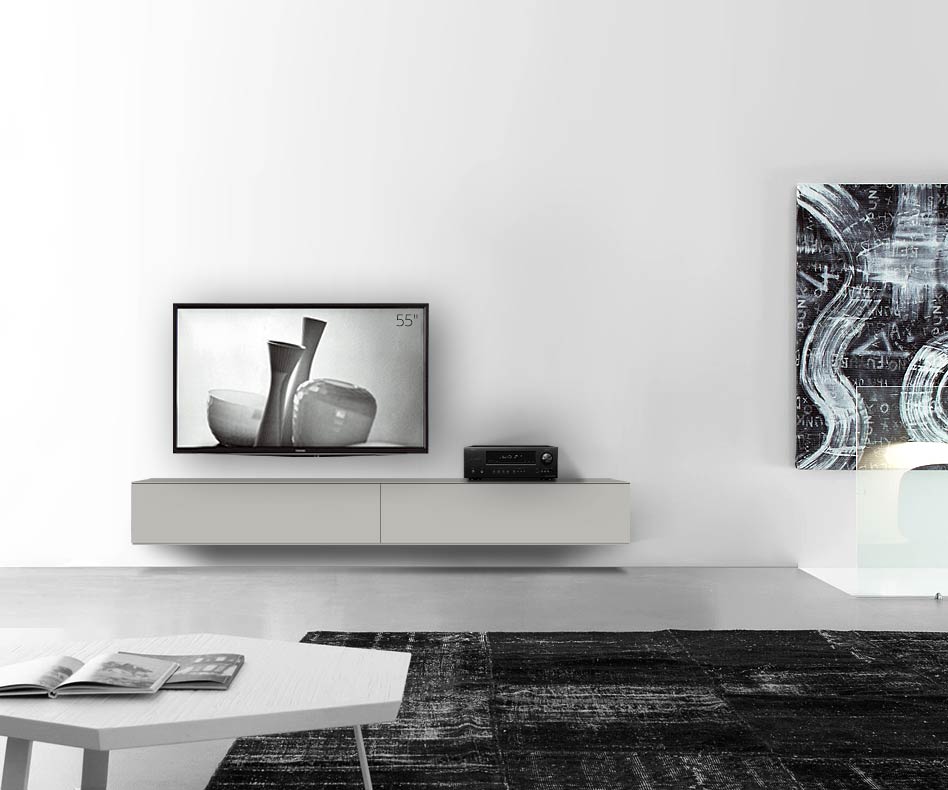 /Design Lowboard Wand B240 H33 5 matt hellgrau /Design Lowboard Wand B240 H33 5 matt hellgrau