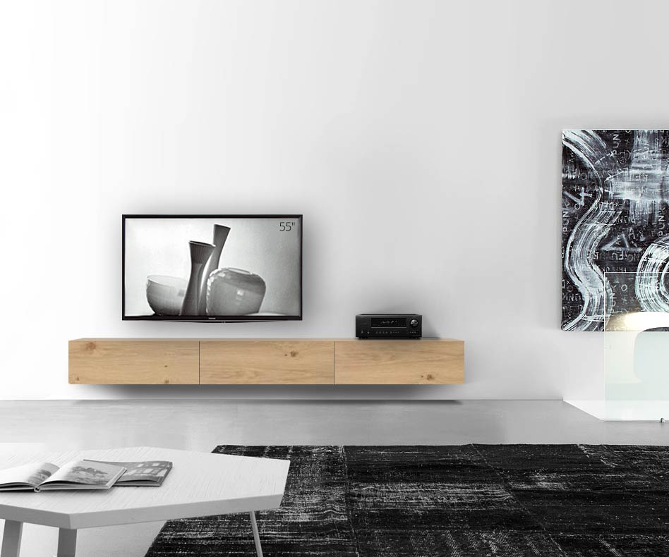 Livitalia Holz Design Lowboard Konfigurator Wand 270 cm 32 cm 46 cm Eiche hell Livitalia Holz Design Lowboard Konfigurator Wand 270 cm 32 cm 46 cm Eiche hell